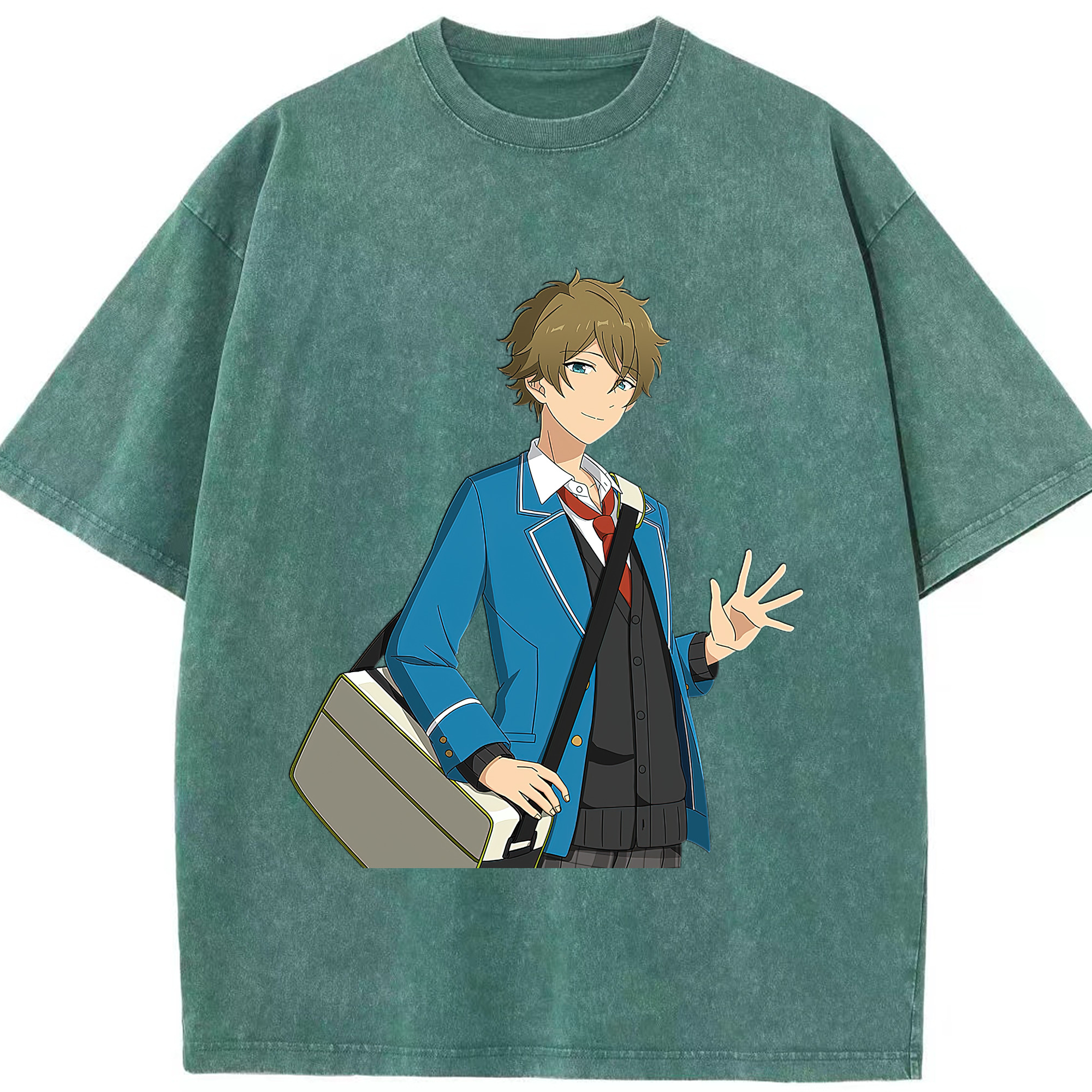 （画像用） あんさんぶるスターズ! Ensemble Stars 綿100% ヴィンテージ風 半袖Tシャツ（フロントプリント）